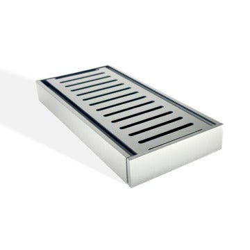 Muses Aluminium Slimline Tile Insert Floor Grate Brushed Gunmetal  Shower Muses