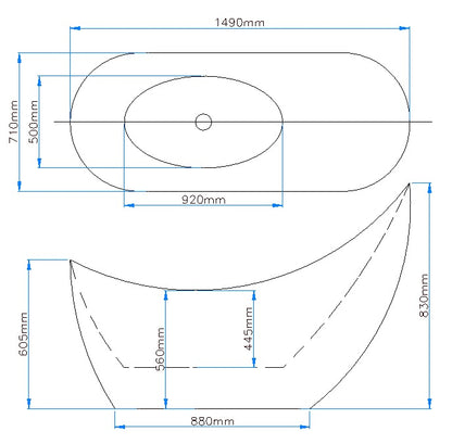 POSH Freestanding Bathtub - 5 Sizes Available.
