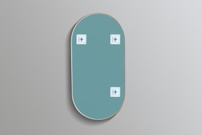 Oval Gold Framed Mirror - 2 Sizes Available