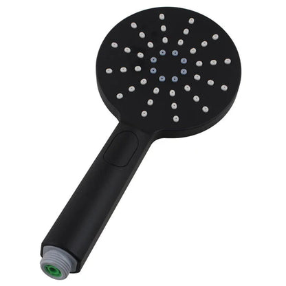 Round Black ABS 3 Function Handheld Shower Only  Handheld Shower Head