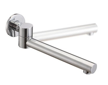 LUCID Pin Round Bathtub/Basin Swivel Wall Spout