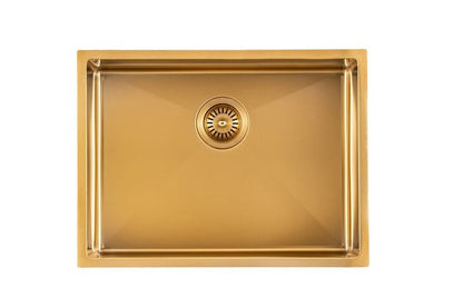 Handmade Top/Undermount Single Bowl Kitchen Sink 304 Stainless Steel