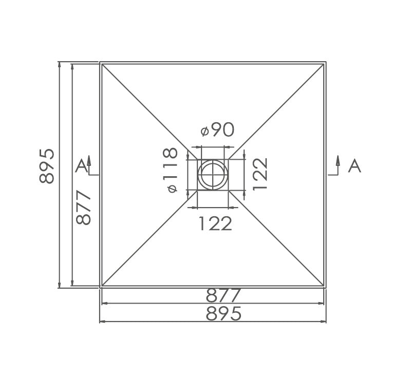 SMC Tile Tray with Grate