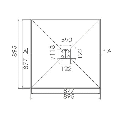 SMC Tile Tray with Grate