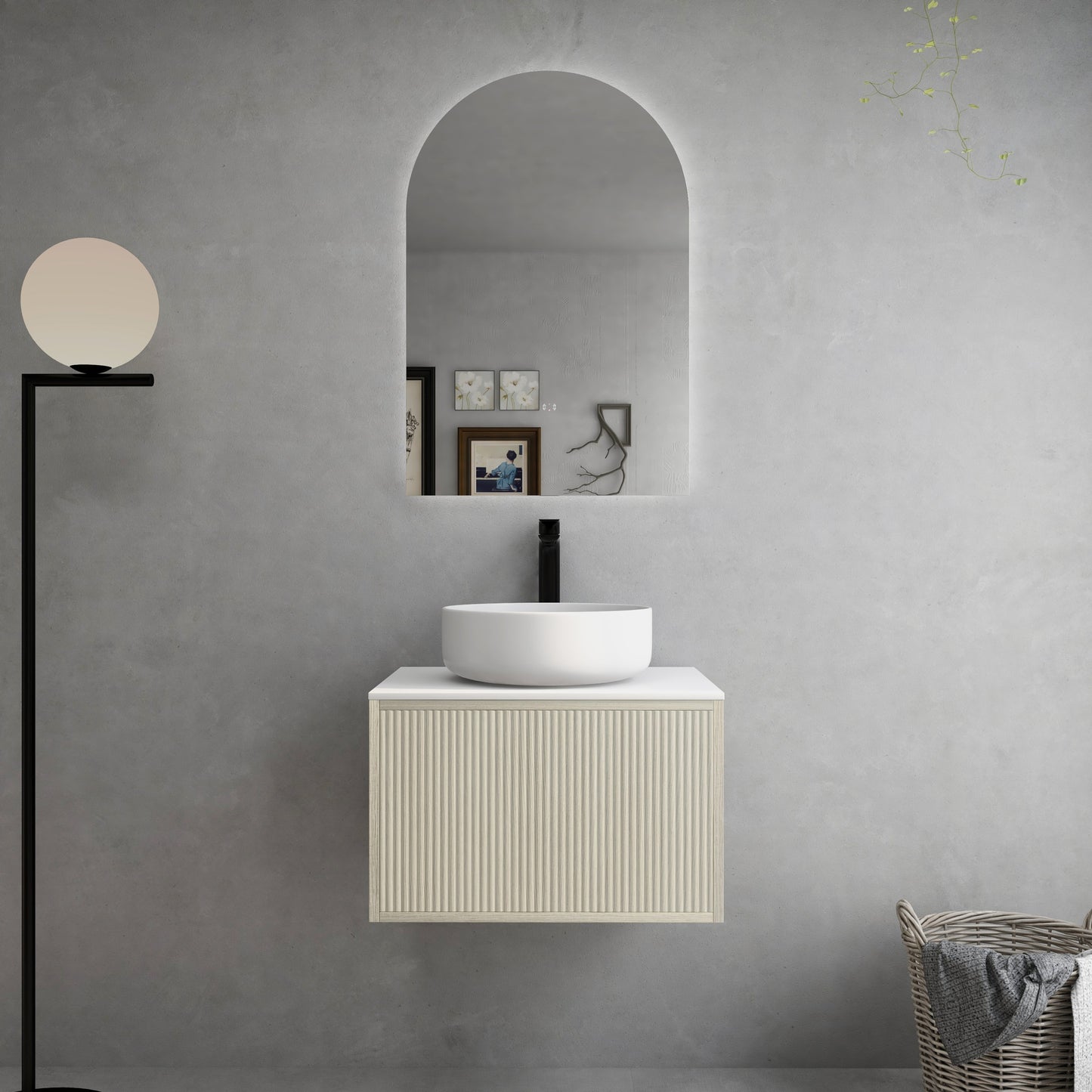 BELLEVUE Wall Hung Vanity - 2 Color's & 5 Sizes Available