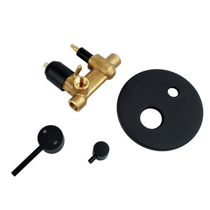 LUCID PIN Round Chrome Shower/Bath Mixer Diverter (In 5 color)