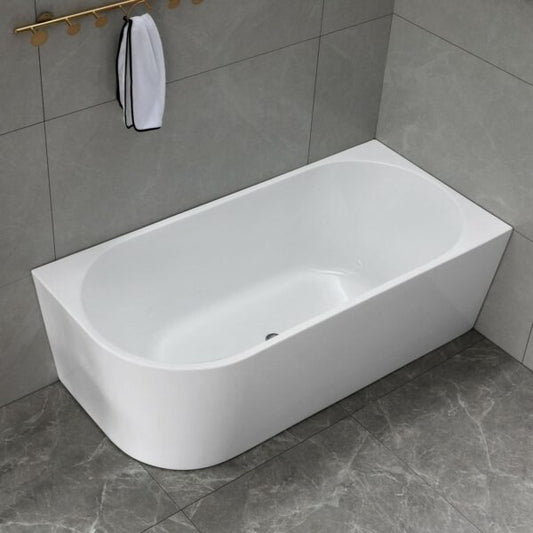 Victor 1500mm Right Hand Corner Freestanding Bathtub – overflow option  Bathtub