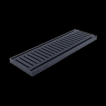 Muses Aluminium Slimline Tile Insert Floor Grate Brushed Black  Shower Muses
