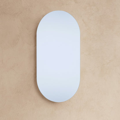 Pencil Edge Oval Mirror