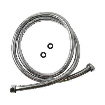 Shower Inlet Pipe 1500mm Chrome Stainless Steel Water Inlet/Outlet Shower Hose - – Tezmo
