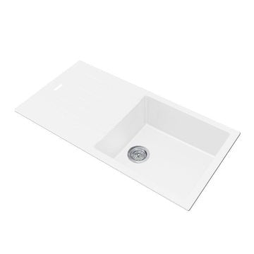 GRANITE STONE KITCHEN SINK WITH DRAINBOARD TOP/UNDERMOUNT