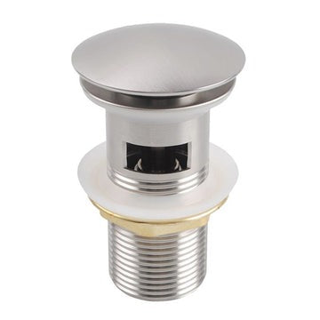 Brushed Nickel Pop Up Waste Overflow