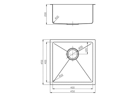 NIXON 32L Undermount Sink  Kitchen Sink