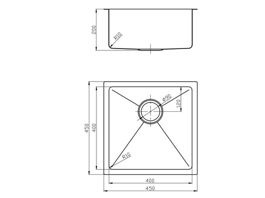 NIXON 32L Undermount Sink