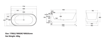 NEVADA Freestanding Bathtub