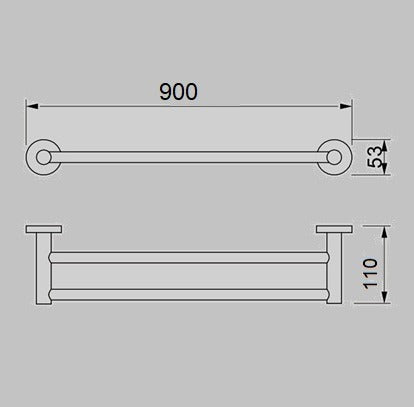 JESS 90cm Double Towel Rail