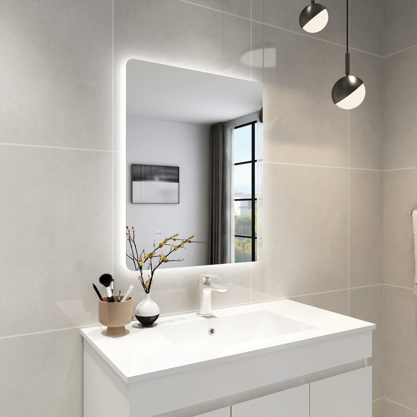 LED Backlit Mirror - 2 Sizes Available