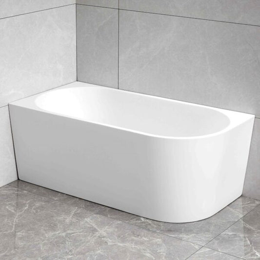 VICTOR 1400mm Gloss White Right/Left Corner Bathtub  Bathtub