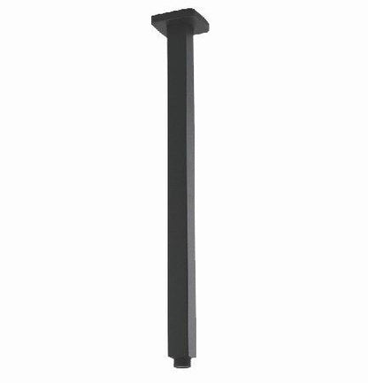 Square Gun Metal Grey Ceiling Shower Arm 400mm  Shower Arm