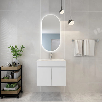 Oval LED Backlit Mirror