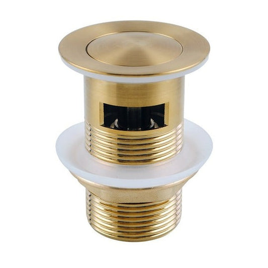 Solid Brass Basin Pop Up Waste with Overflow Chrome
