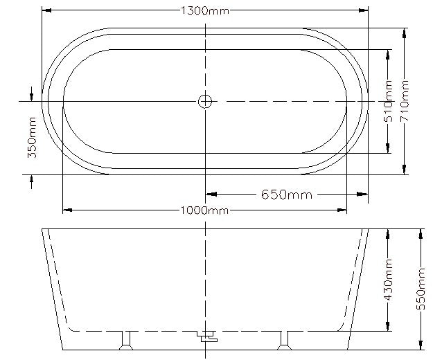 OVIA Freestanding Bathtub