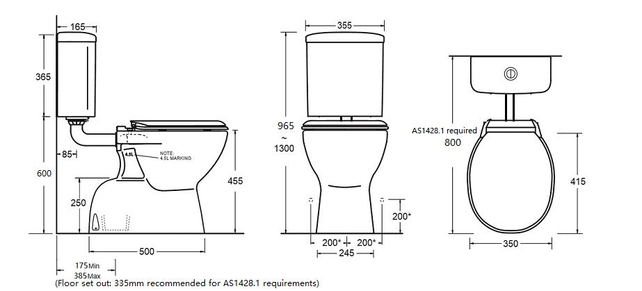 BESTCARE Toilet Suite  Toilet Suite
