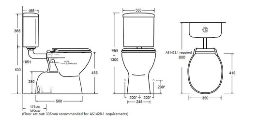 BESTCARE Toilet Suite  Toilet Suite