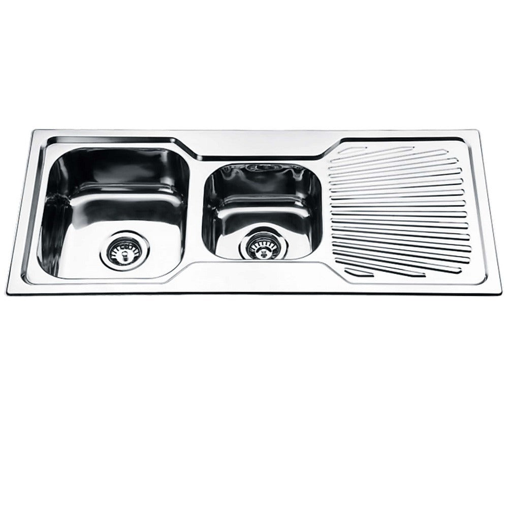 DANTE Square 1 & 3/4 Sink with Tap Hole and Drainer  Kitchen Sink