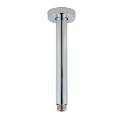 Round Brushed Nickel Ceiling Shower Arm 200mm  Shower Arm