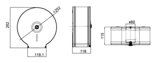 MOBI Toilet Roll Dispenser  Toilet Paper Holder