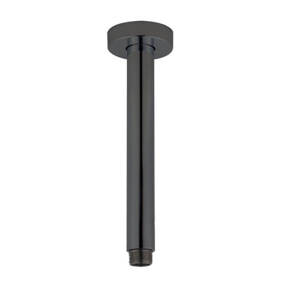 Round Gun Metal Grey Ceiling Shower Arm 200mm  Shower Arm