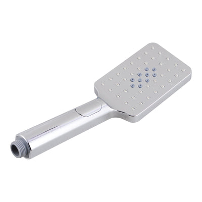 Square 3 Functions Brushed Nickel Rainfall Handheld Shower Head