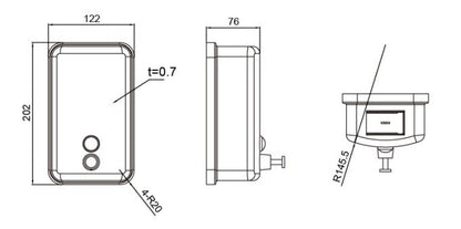 MOBI Soap Dispenser with Viewing Window  Soap Dispenser