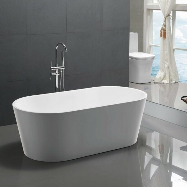 BOSTON 1500 Freestanding Bath Tub Gloss White  Bathtub