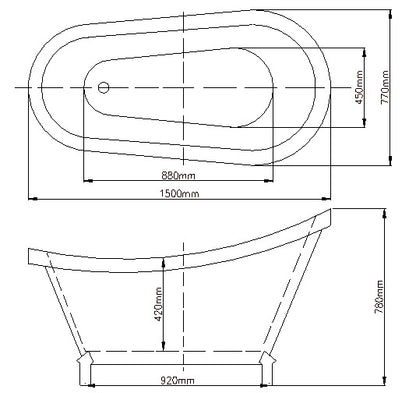 ESPADA Freestanding Bathtub