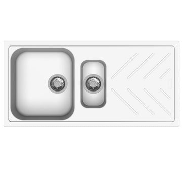 BEETHOVEN D150 Granite Quartz Stone Double Bowl Kitchen Sink