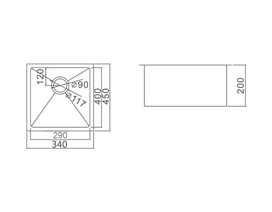 IMPACT 23L Undermount Sink