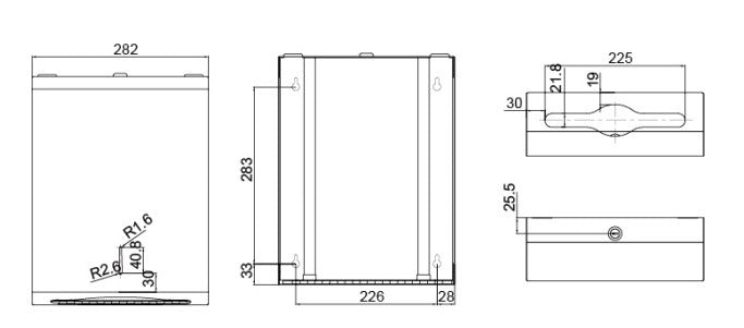 MOBI Paper Towel Dispenser with Viewing Window  Towel Dispenser