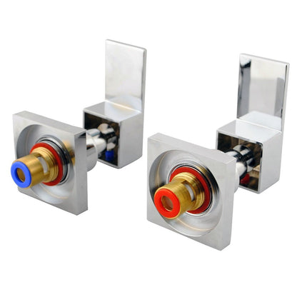 BLAZE Shower Wall Taps in Chrome and Matte Black 
