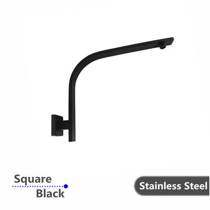 Square Black Gooseneck Wall Shower Arm  Shower Arm