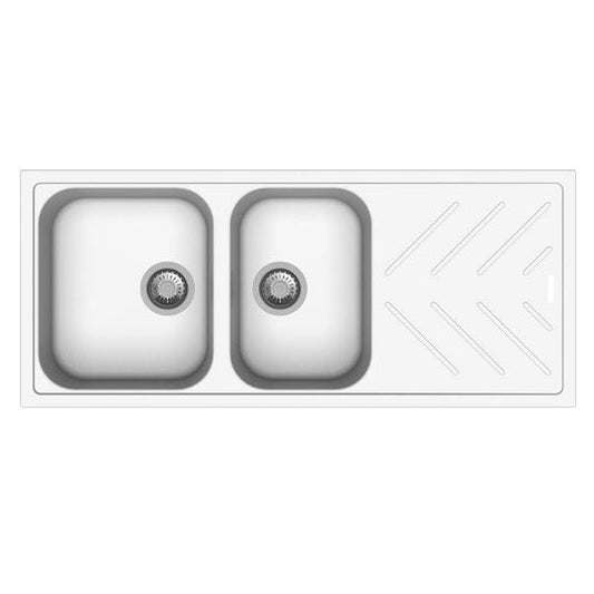 BEETHOVEN D200 Granite Quartz Stone Double Bowl Kitchen Sink