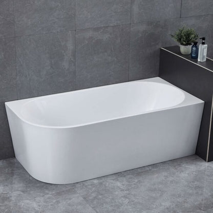 VICTOR 1700mm Right Hand Corner Bathtub Gloss White  Bathtub