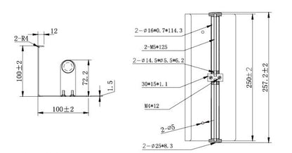 MOBI Double Toilet Roll Holder with Cover  Toilet Paper Holder