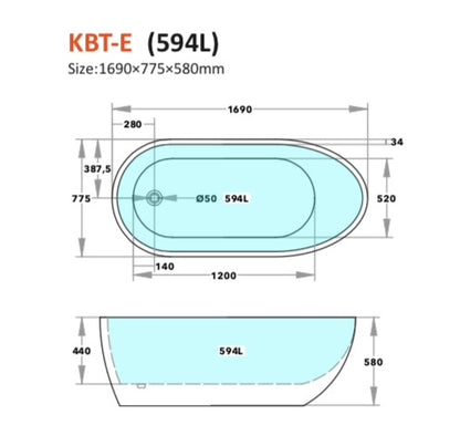 VEDA Freestanding Bathtub