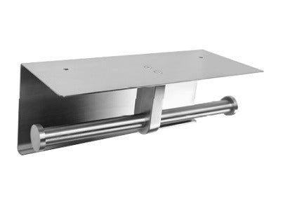 MOBI Double Toilet Roll Holder with Cover  Toilet Paper Holder