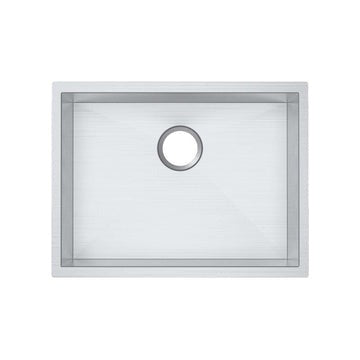 Handmade Top/Undermount Single Bowl Kitchen Sink 304 Stainless Steel