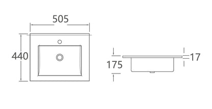 LOIS-II - Rectangle Insert Basin