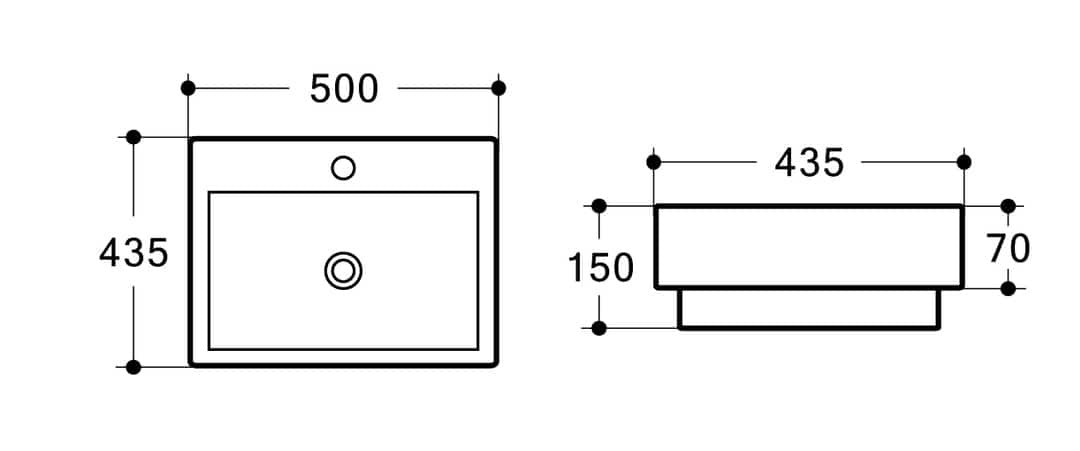 MEGGA-II Half Insert Basin