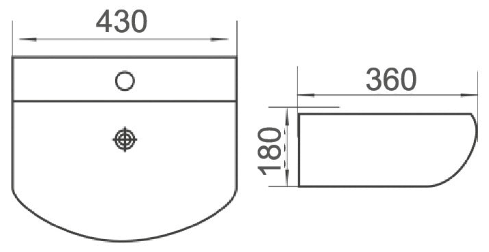 MINTY-II Wall Hung Basin